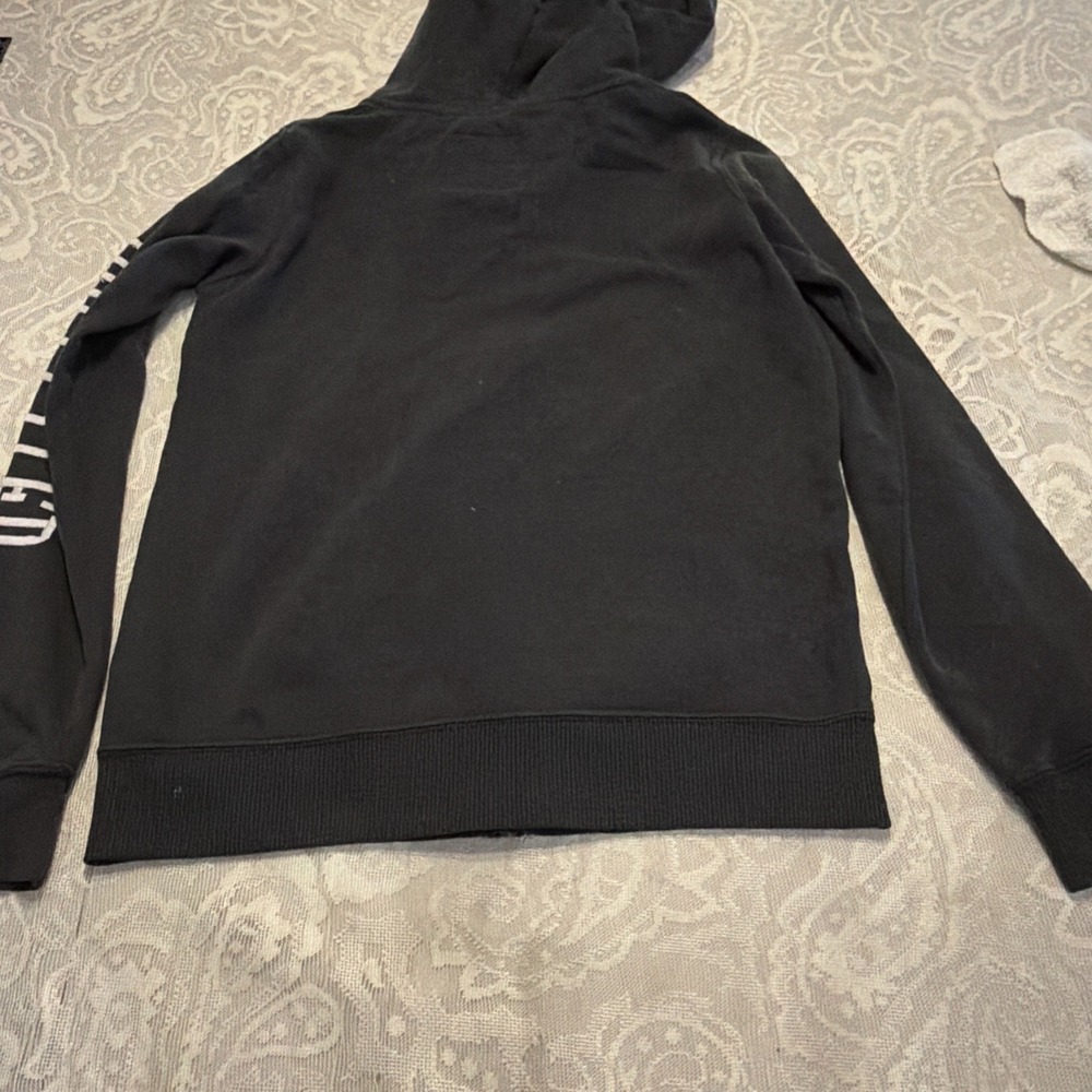 Y2K Hollister California Hoodie XS CHARCOAL GRAY SKATER GRUNGE STREETWEAR SURFER - Picture 5 of 7